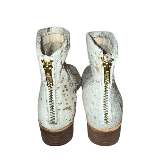 Coconuts Multicolor cow Calf Hair Ankle Booties Size 7.5 - Picture 4 of 6